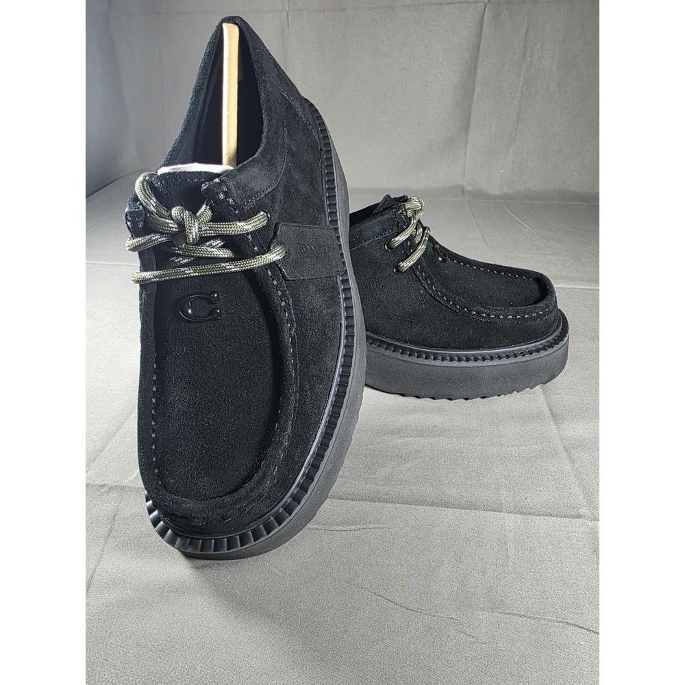 COACH Men's Sculpted C Chukka‎ Boot in Suede black Size 6B